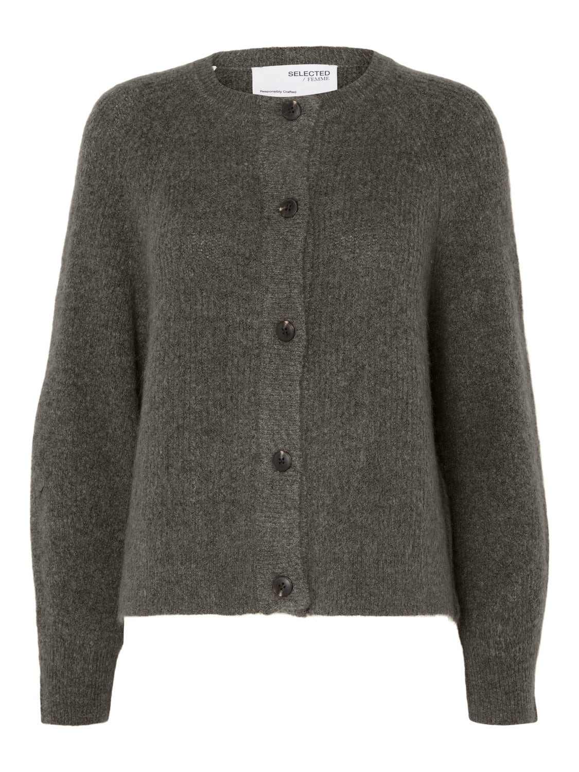SLFLULU Cardigan - Medium Grey Melange